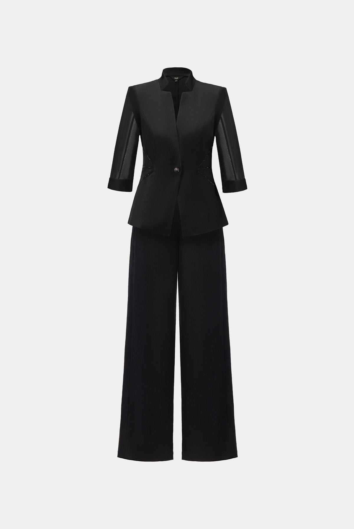 Tailored Waist-Defining Slim-Fit Coat - Sussiland