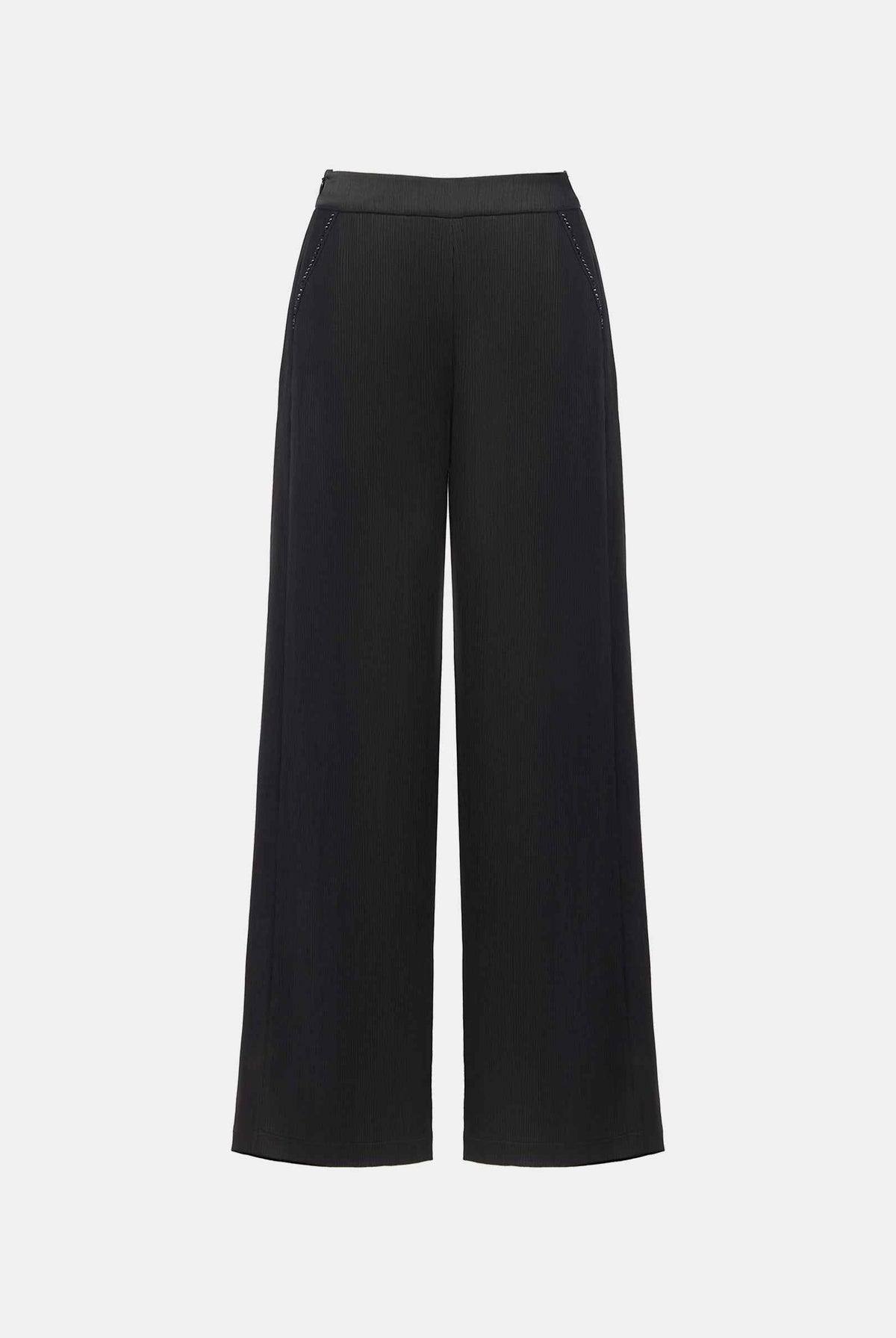 Slimming Black Wide-Leg Pants