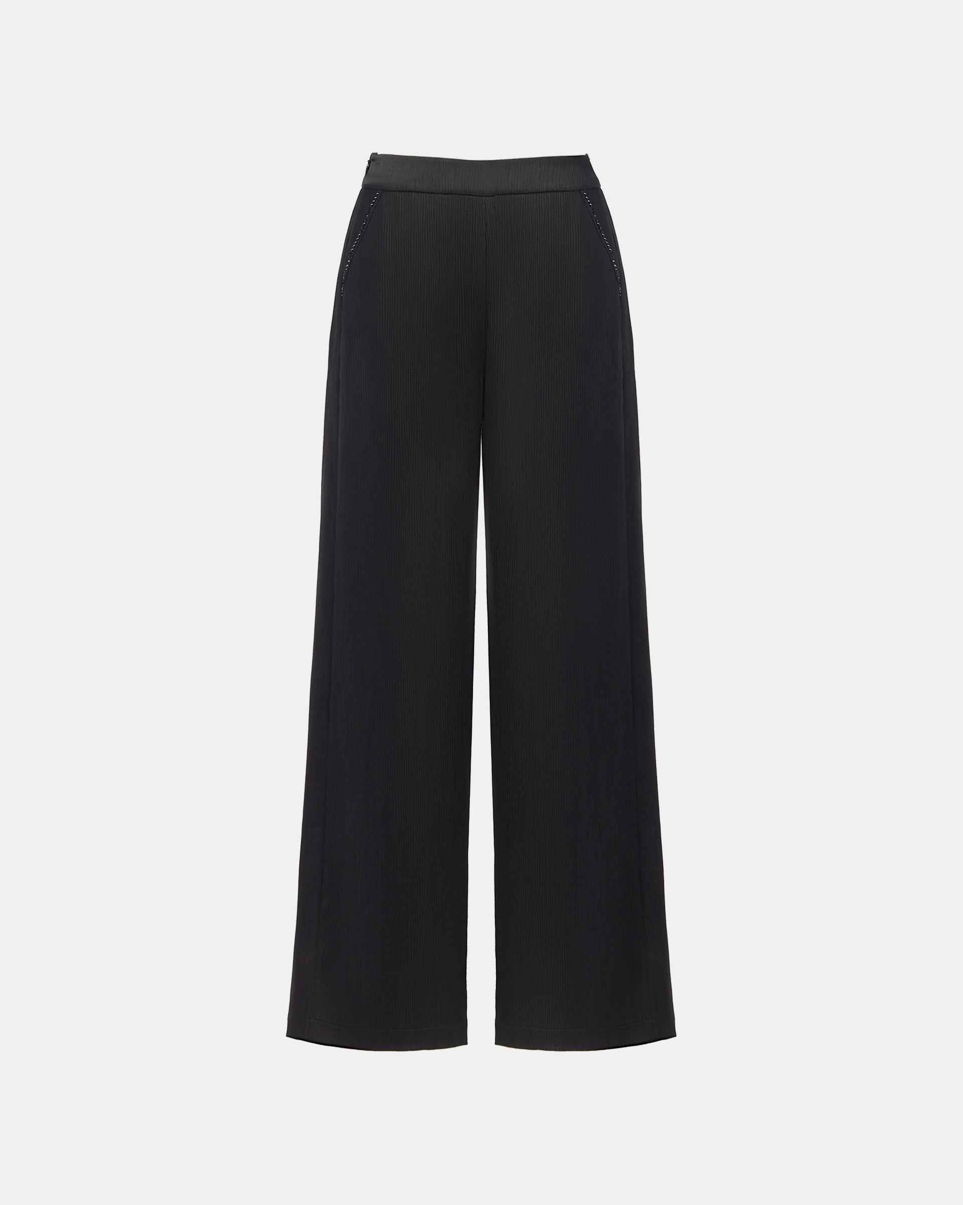 Slimming Black Wide-Leg Pants