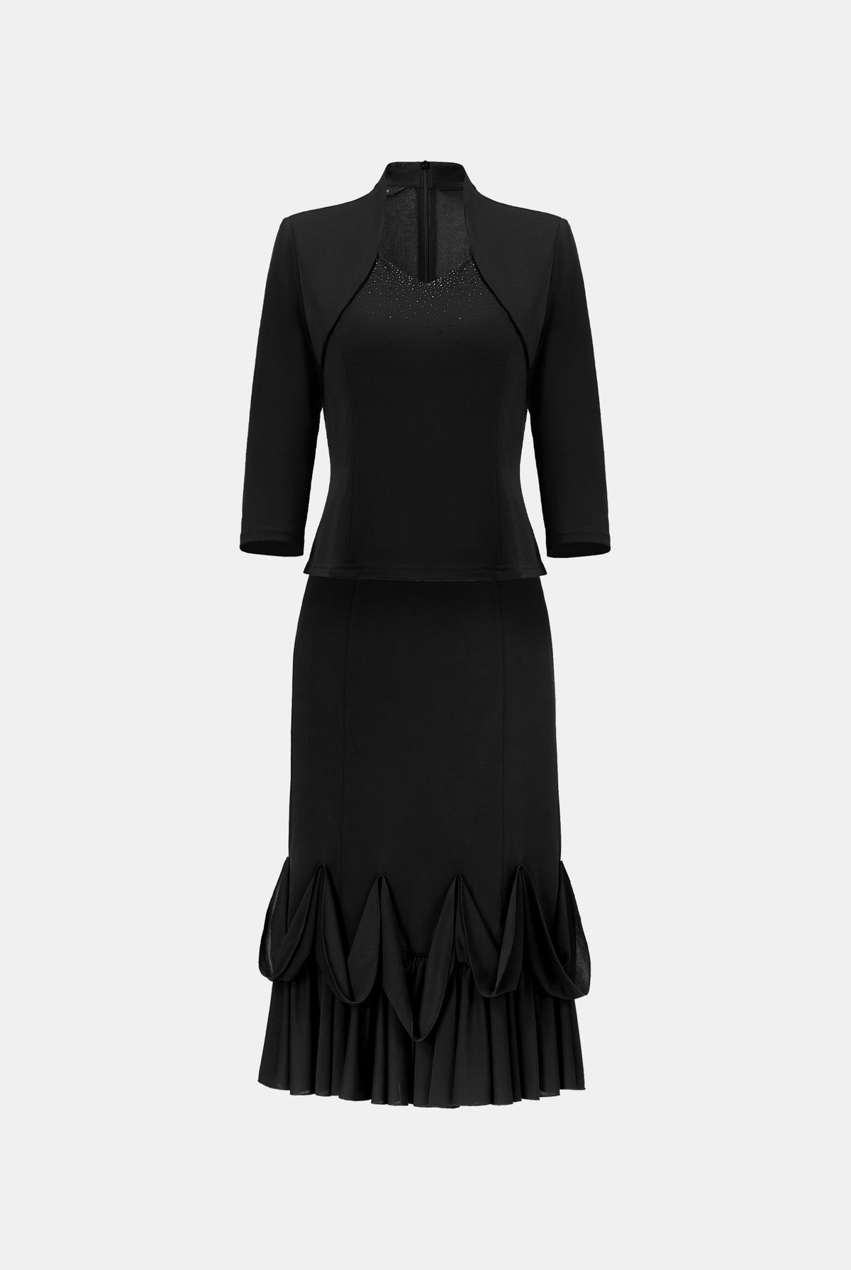 Sophisticated High-Waisted Mermaid Hem Pencil Skirt - Sussiland