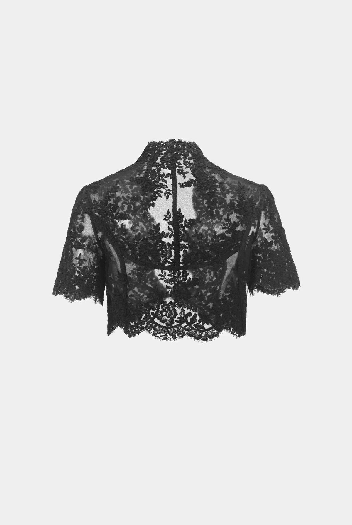 Misty-Bloom Lace Vest
