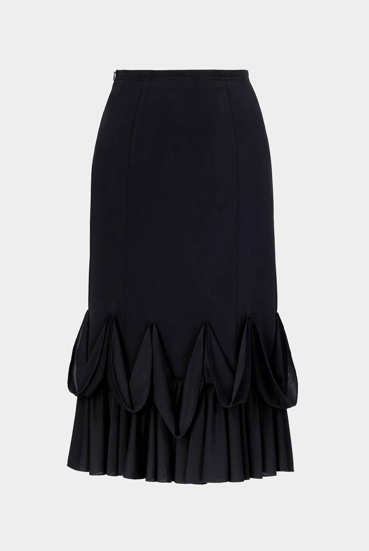 Sophisticated High-Waisted Mermaid Hem Pencil Skirt