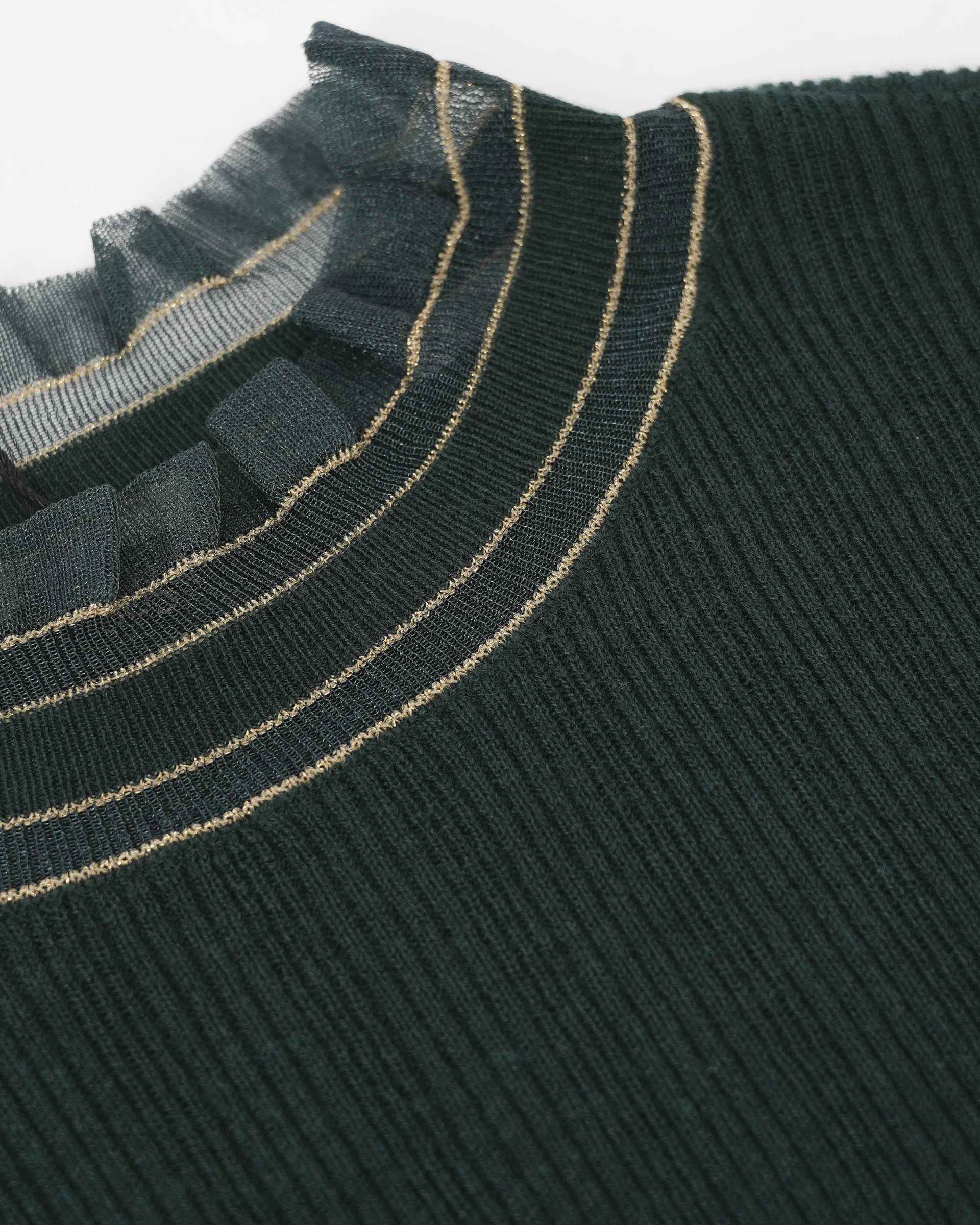 Emerald Bloom Knit Top