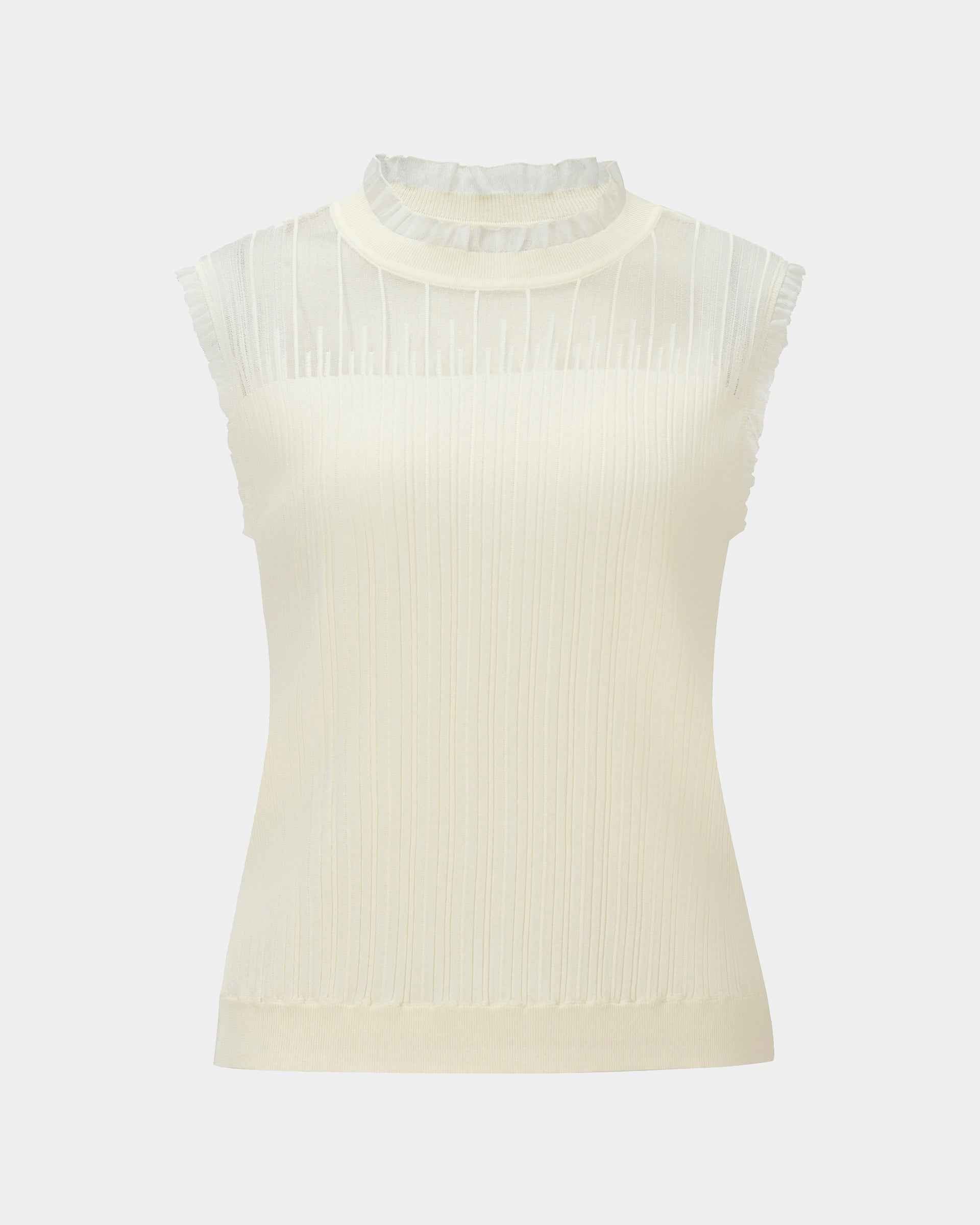 Lace Flutter Knit Top