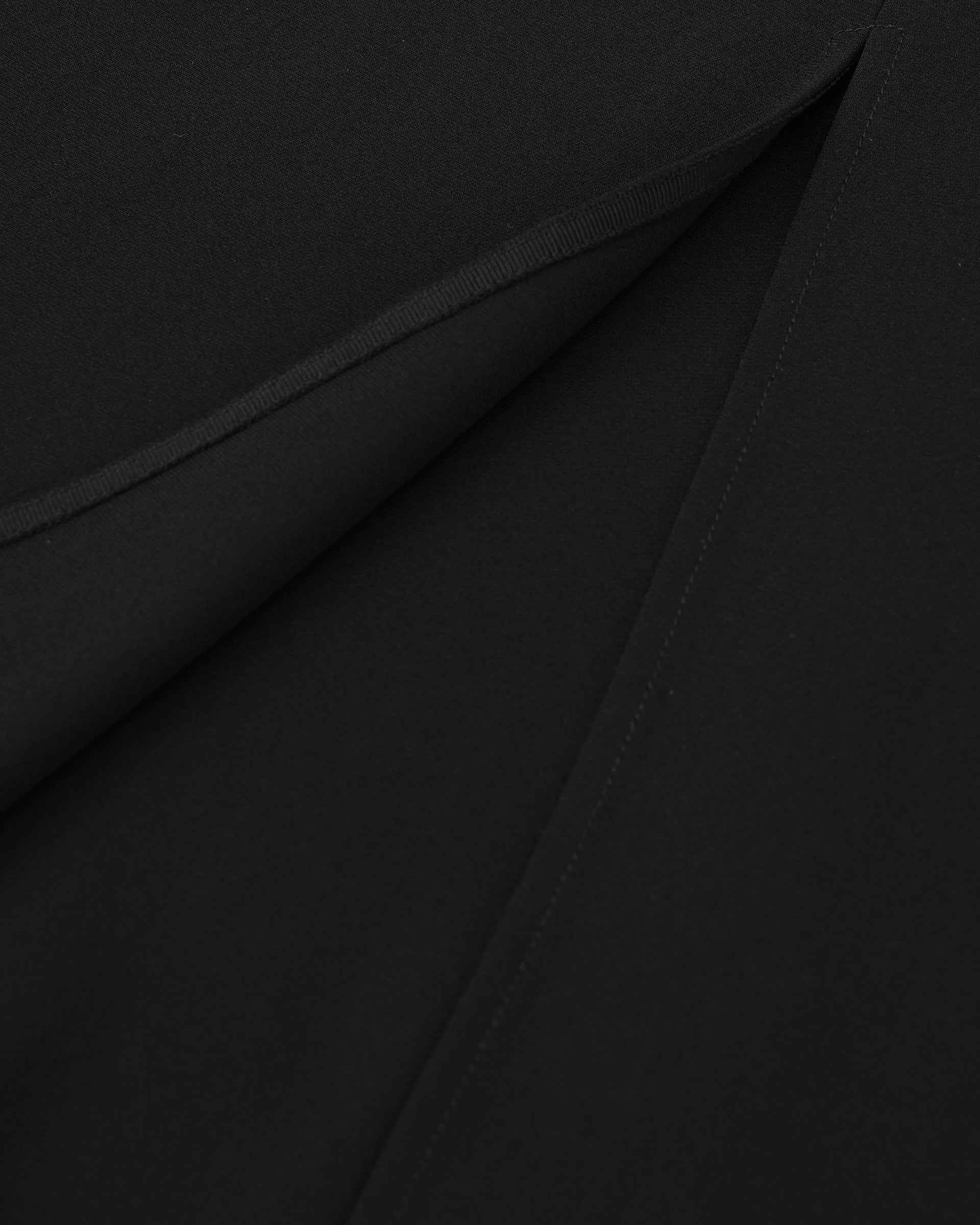Black Fish-Tail Midi Skirt