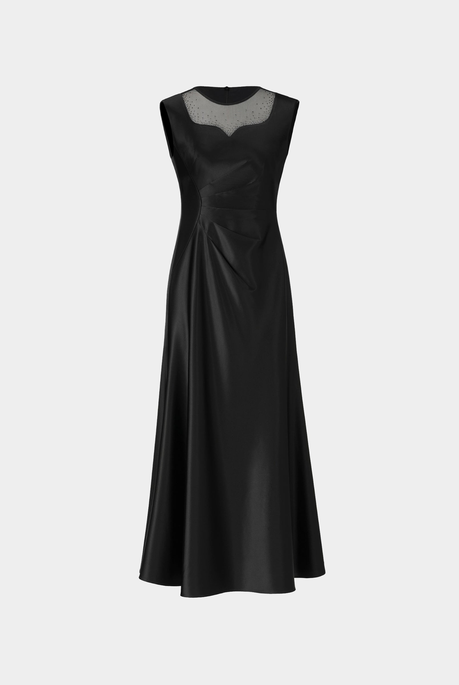 Black Textured Midi Dress - Sussiland