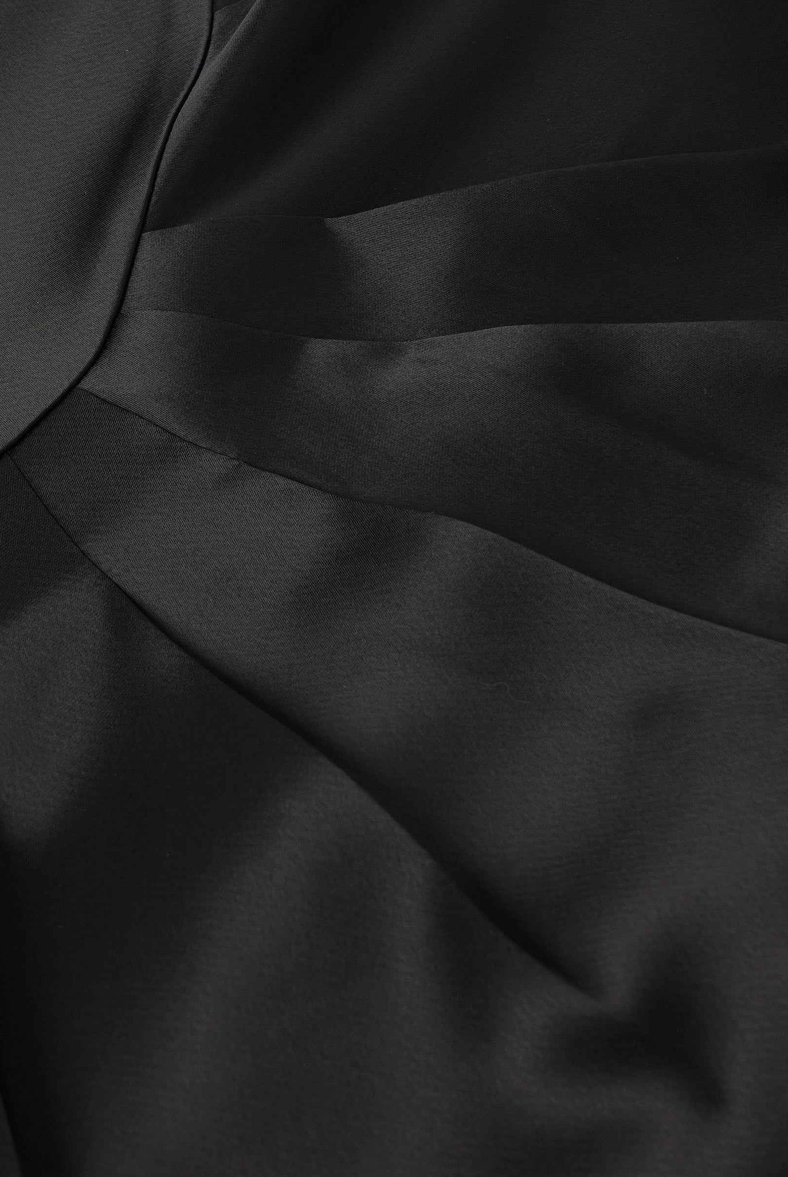 Black Textured Midi Dress