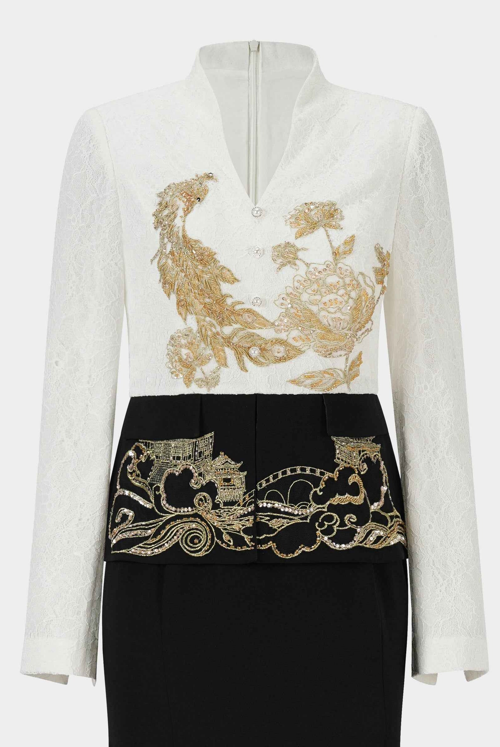 Golden Chang'an Mermaid Gown