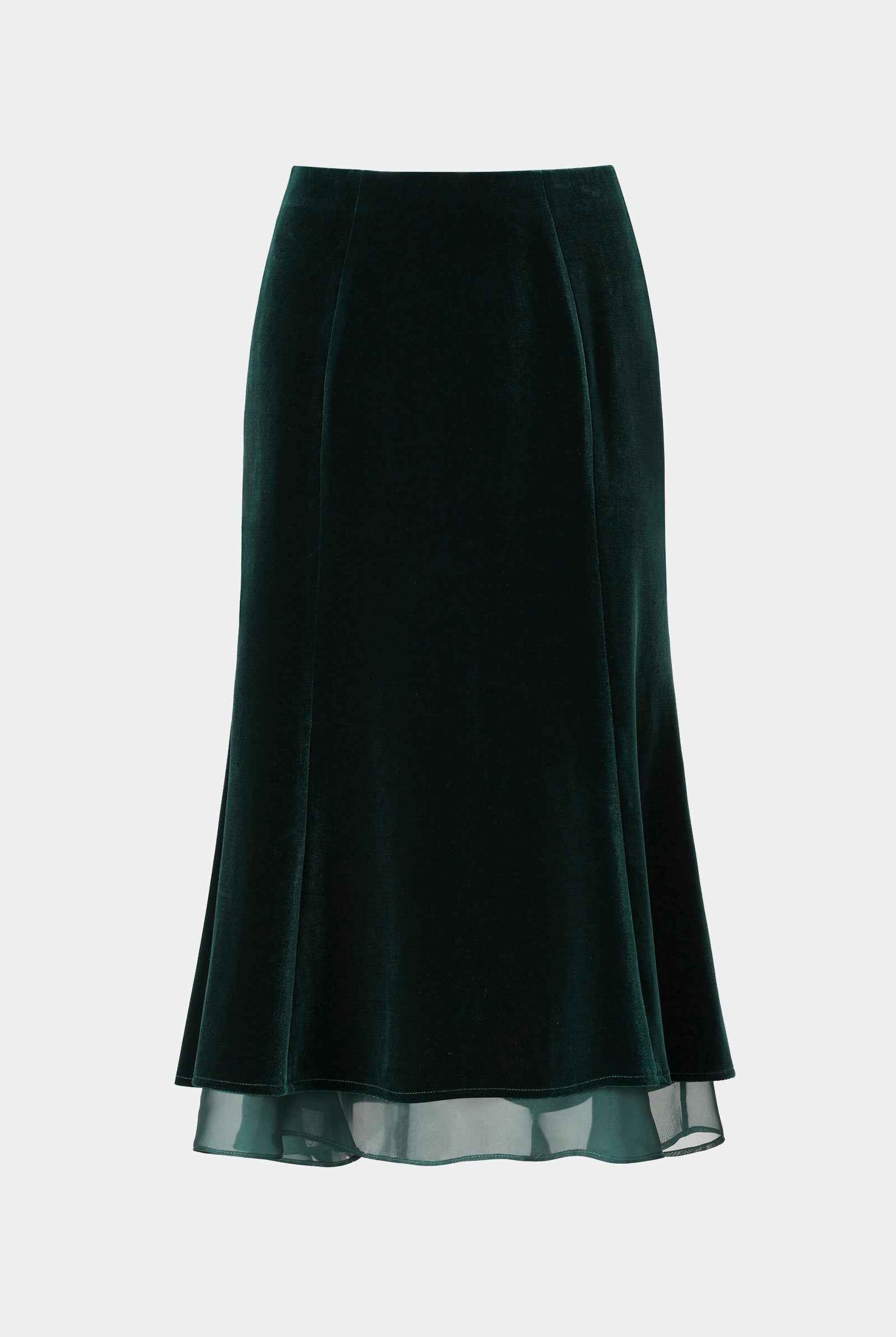 Velvet Midi Skirt