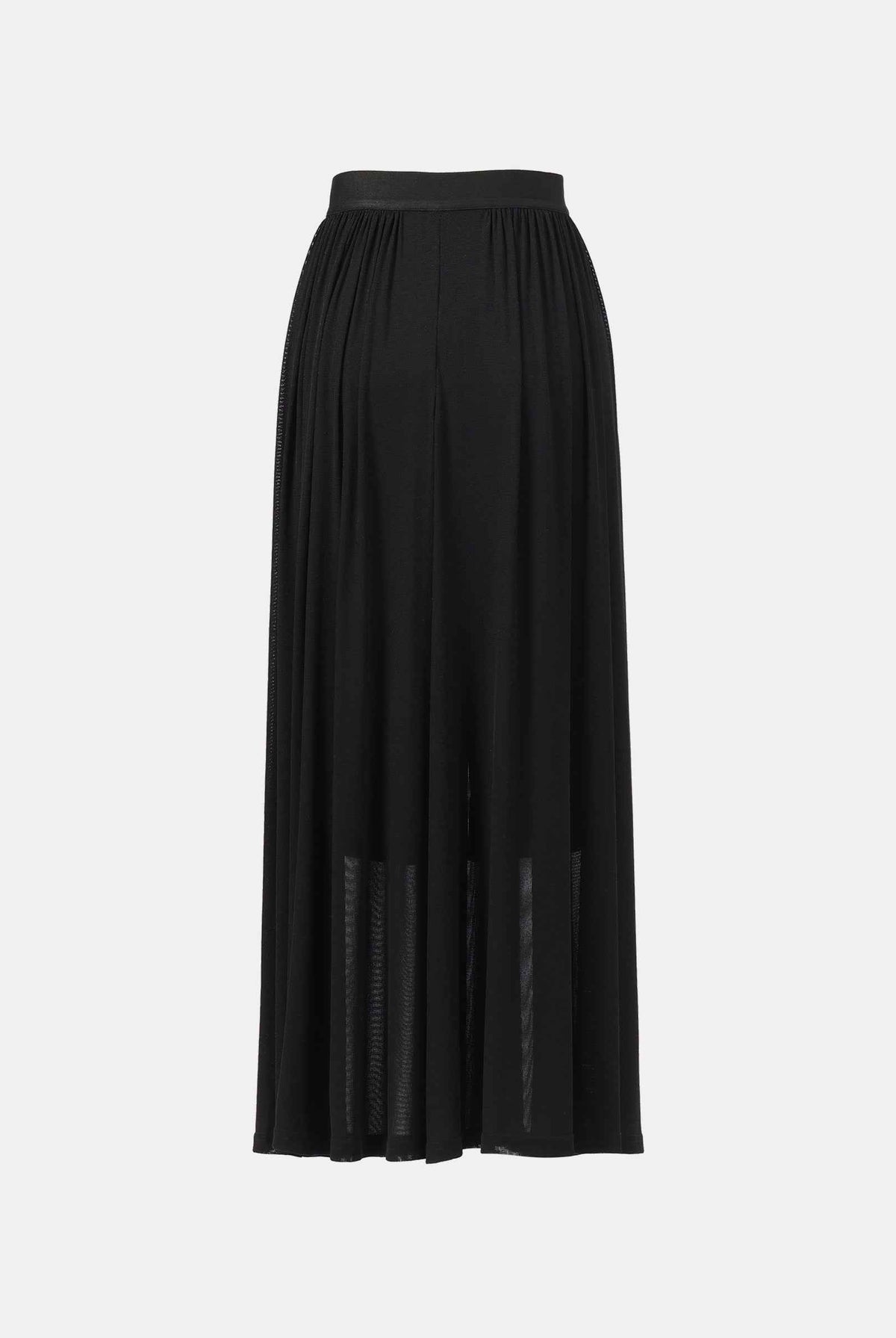 Black Resort-Style Wide-Leg Palazzo Pants