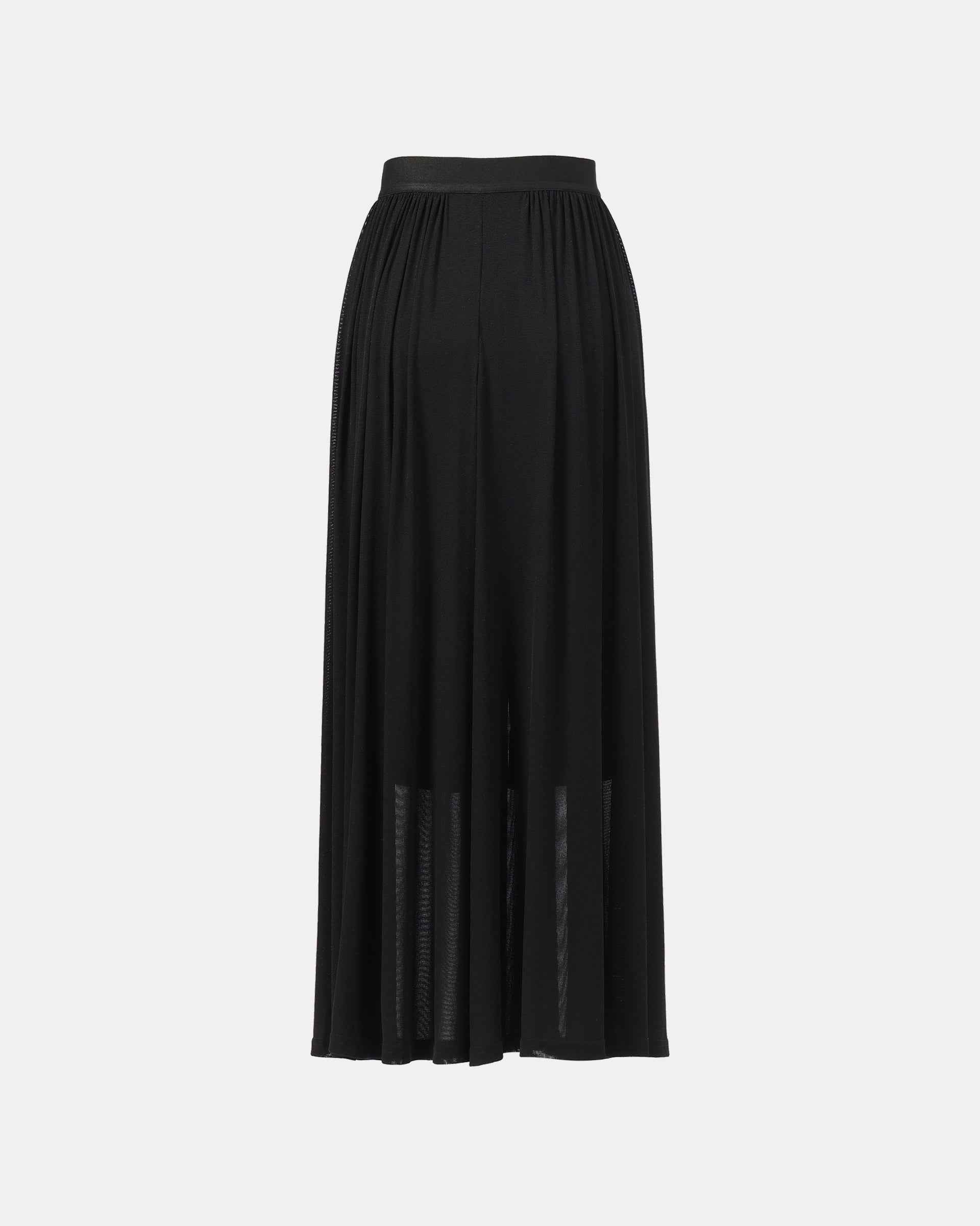 Black Resort-Style Wide-Leg Palazzo Pants