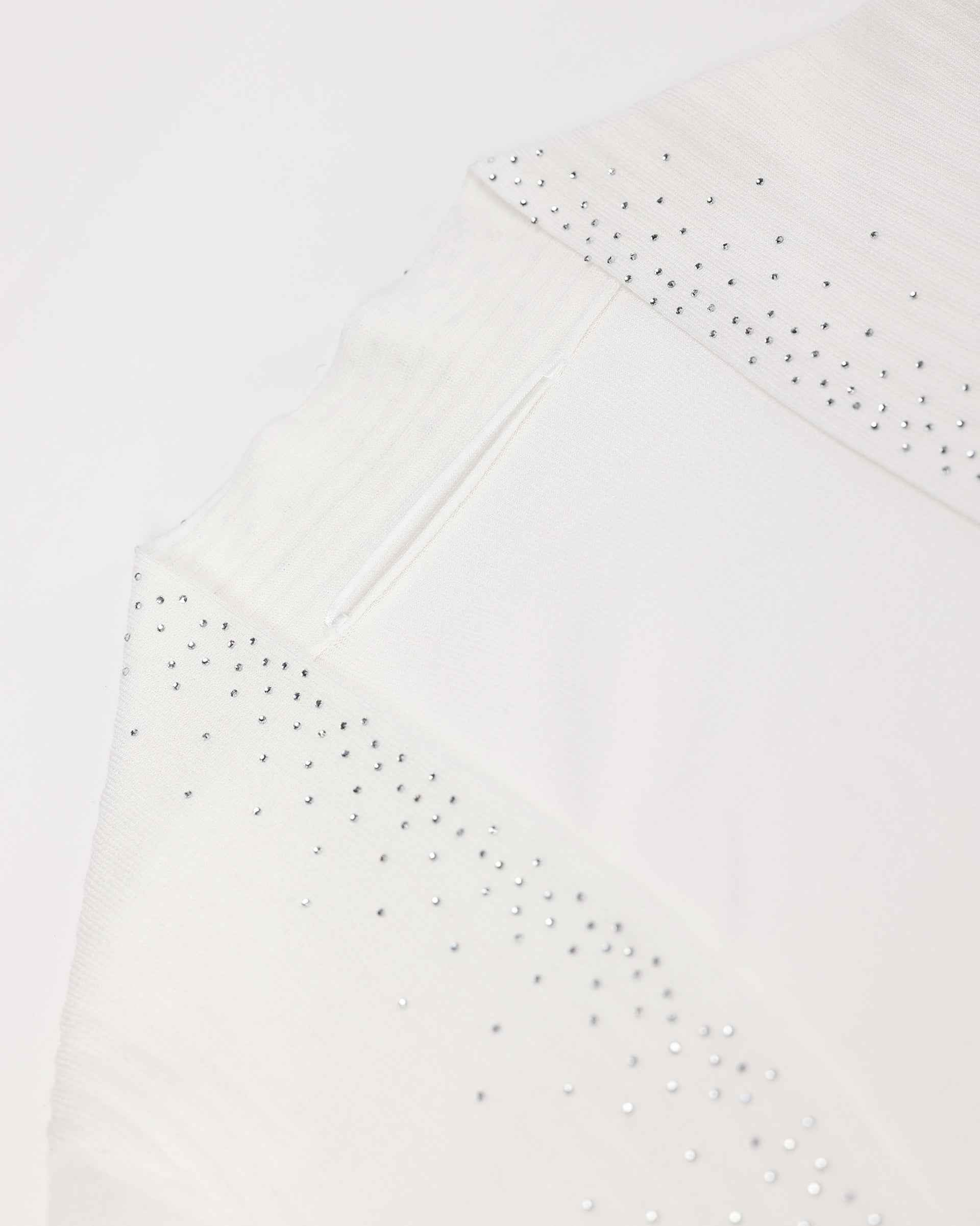 Rhinestone-Embellished Versatile Cardigan Sweater