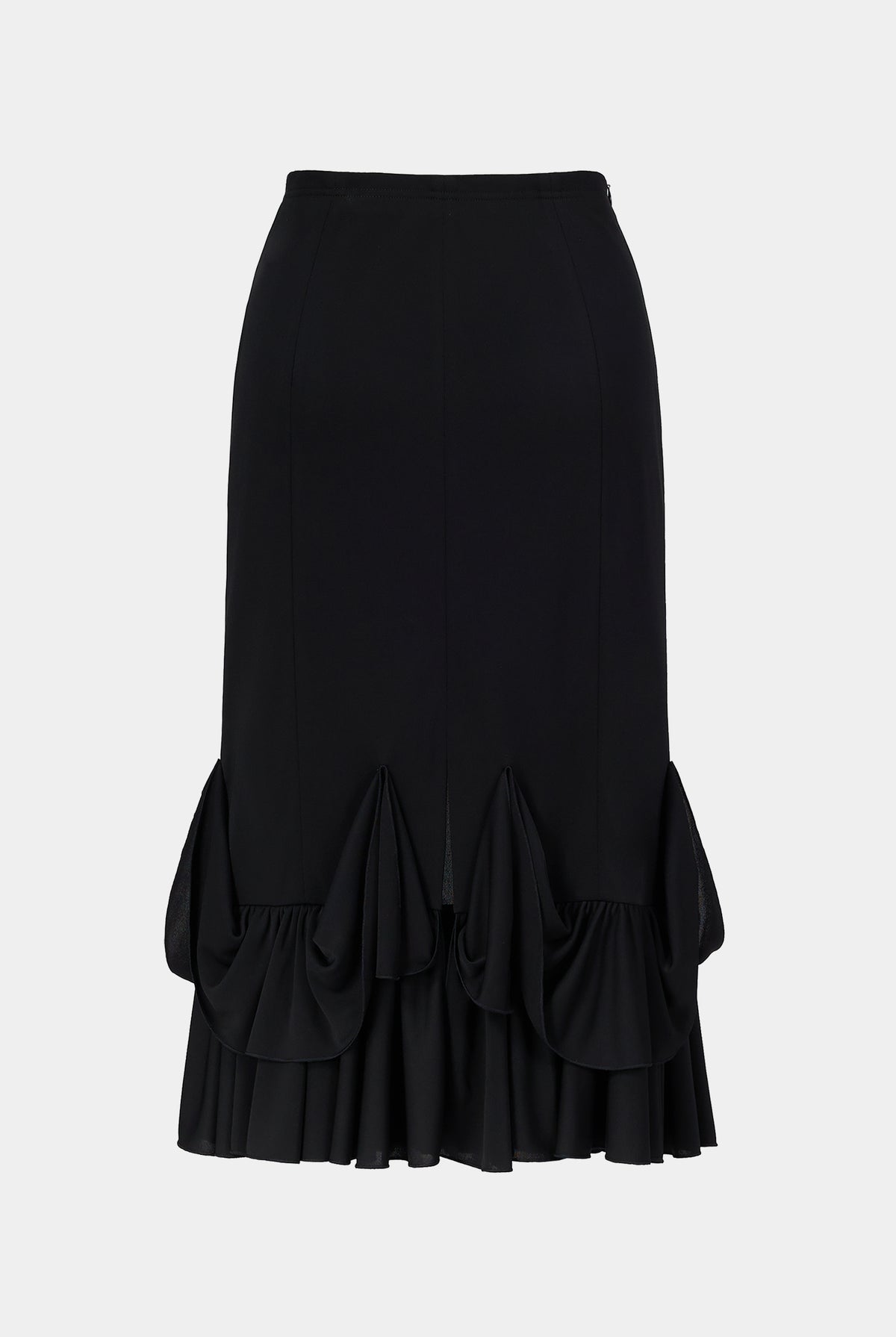 Sophisticated High-Waisted Mermaid Hem Pencil Skirt - Sussiland