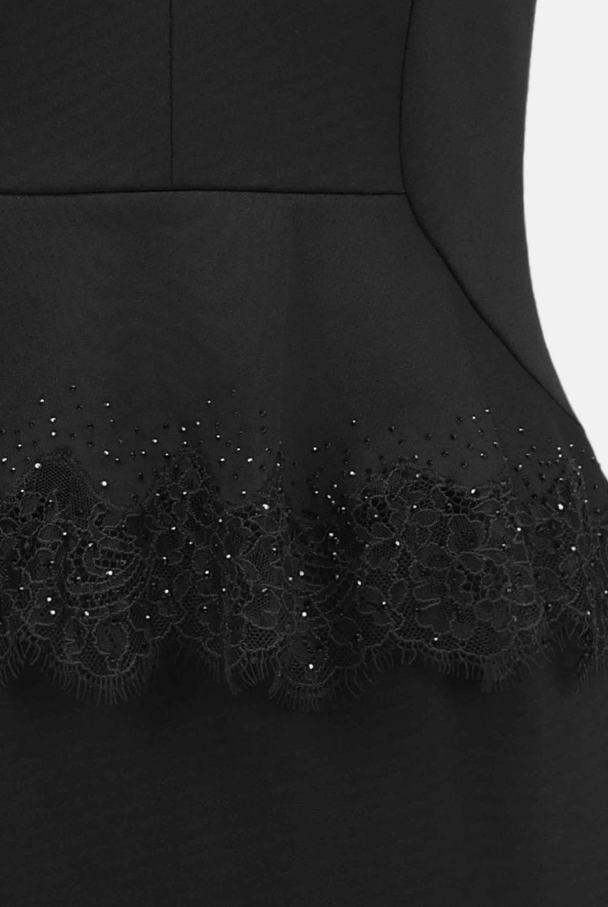 Slim-Fit Professional Mock Two-Piece Dress