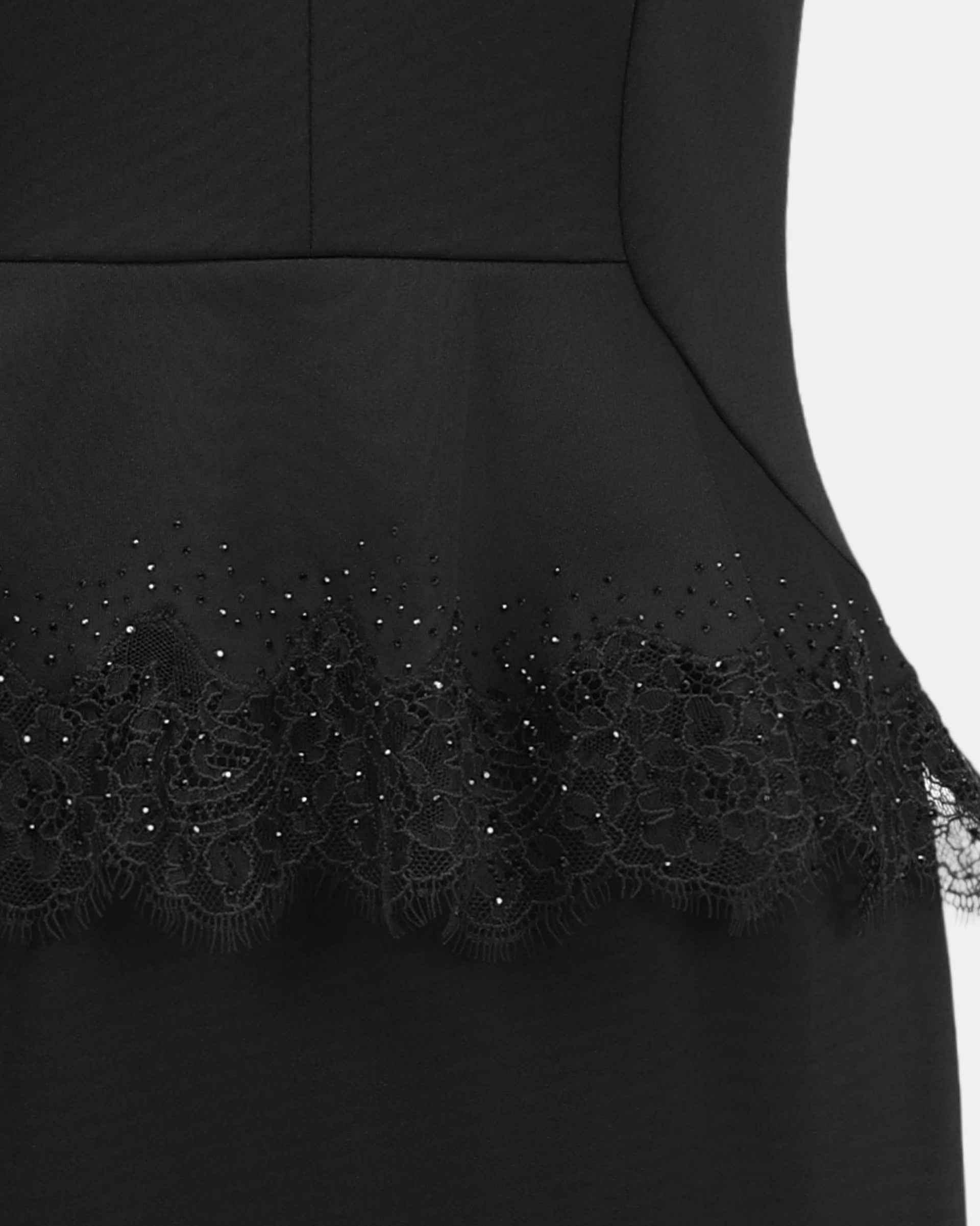 Slim-Fit Professional Mock Two-Piece Dress