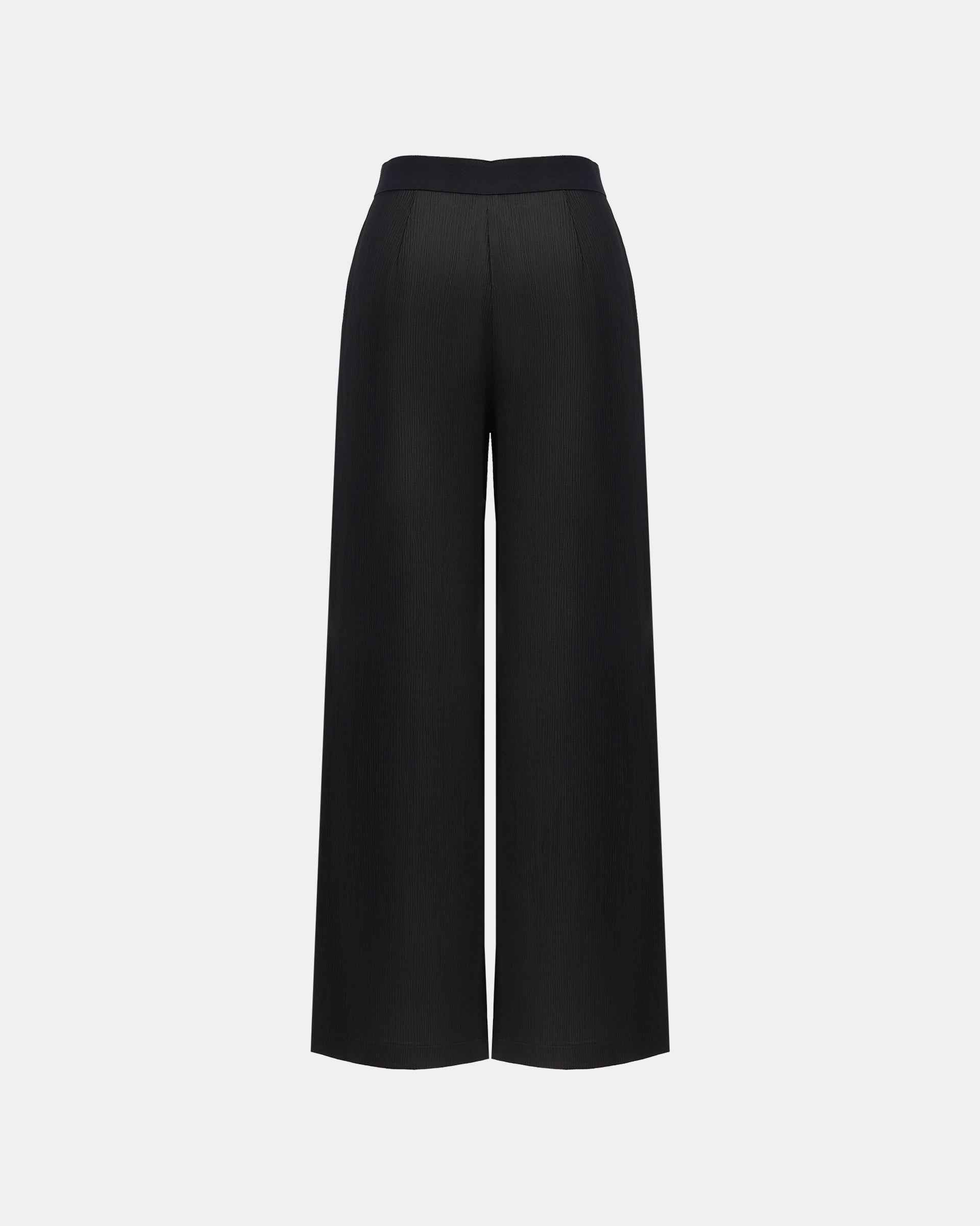 Slimming Black Wide-Leg Pants