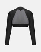 High-Waisted Long-Sleeve Evening Bolero