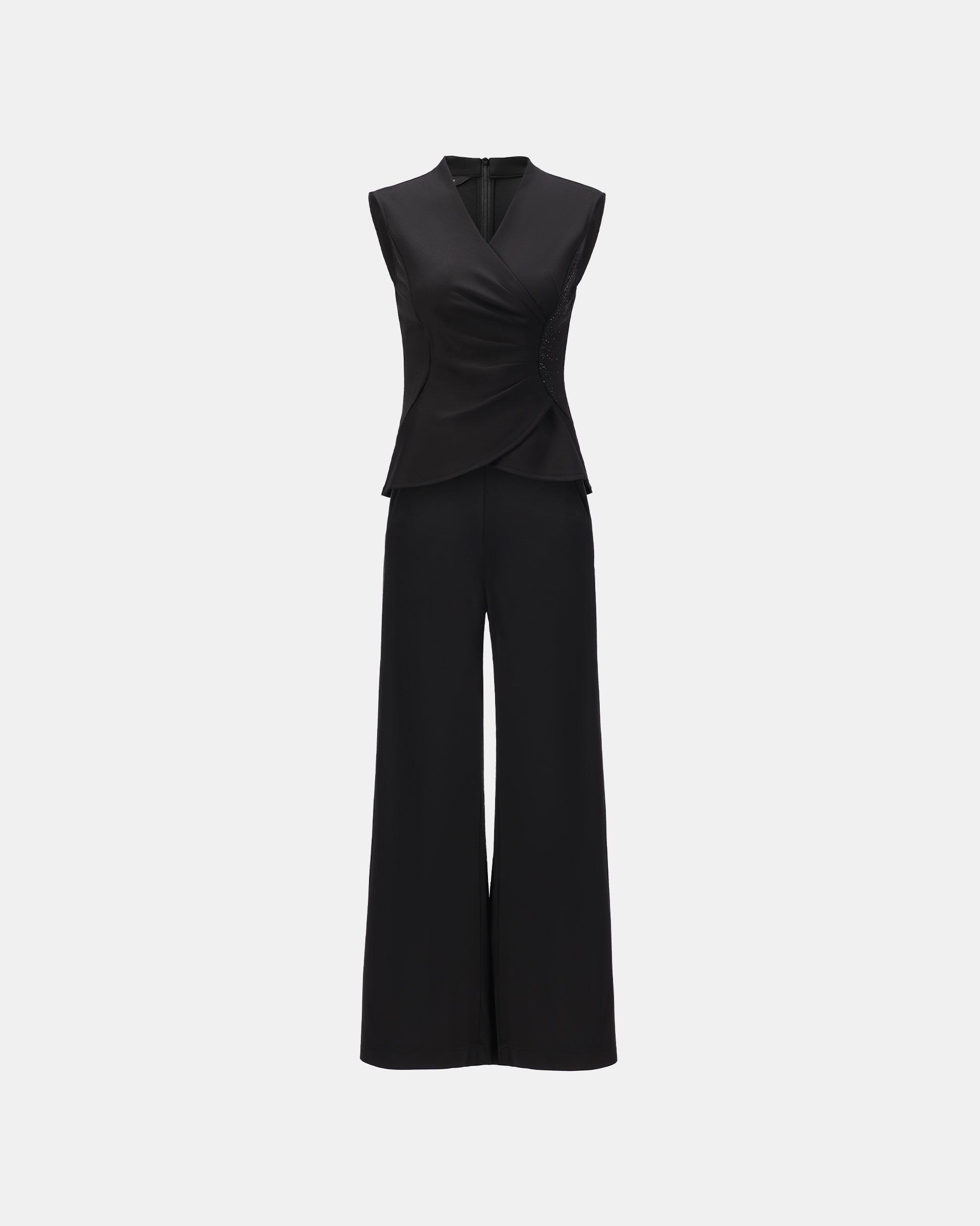 Tailored Black Wide-Leg Trousers - Sussiland