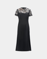 Sunlit-Blossom Fishtail Dress