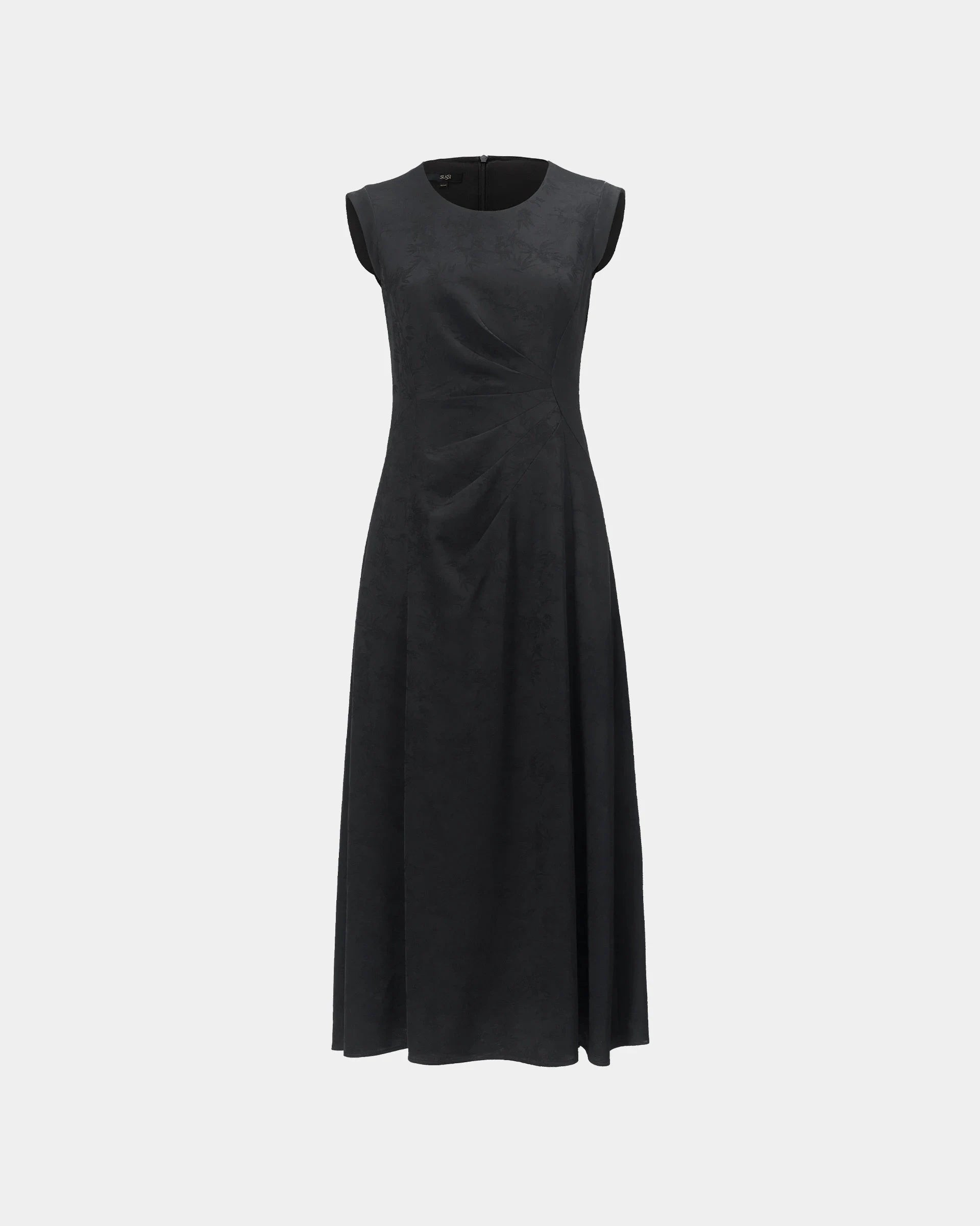 Night-Bloom Jacquard Dress