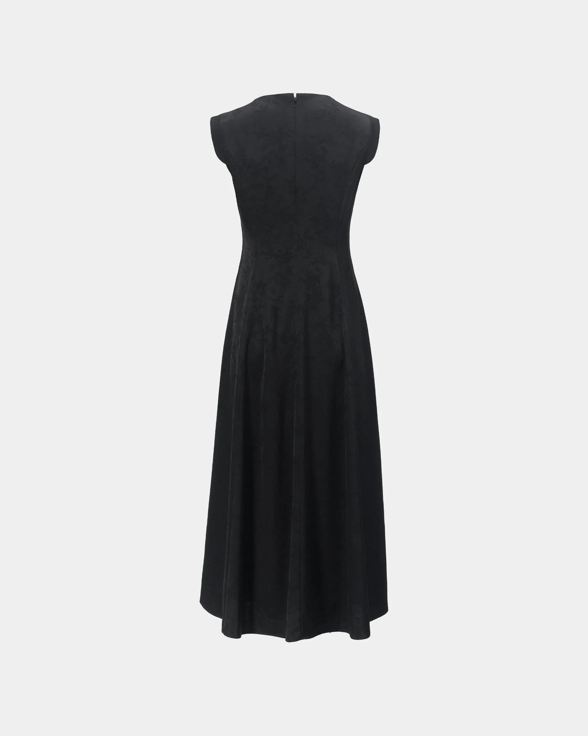 Night-Bloom Jacquard Dress
