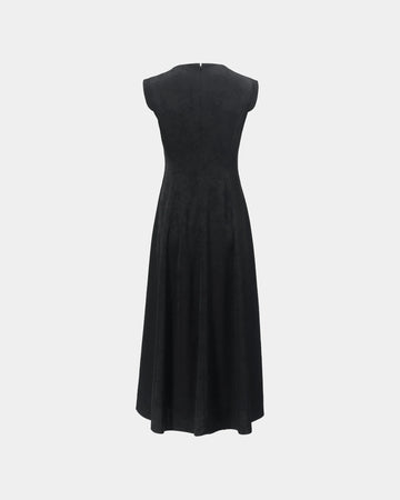 Night-Bloom Jacquard Dress