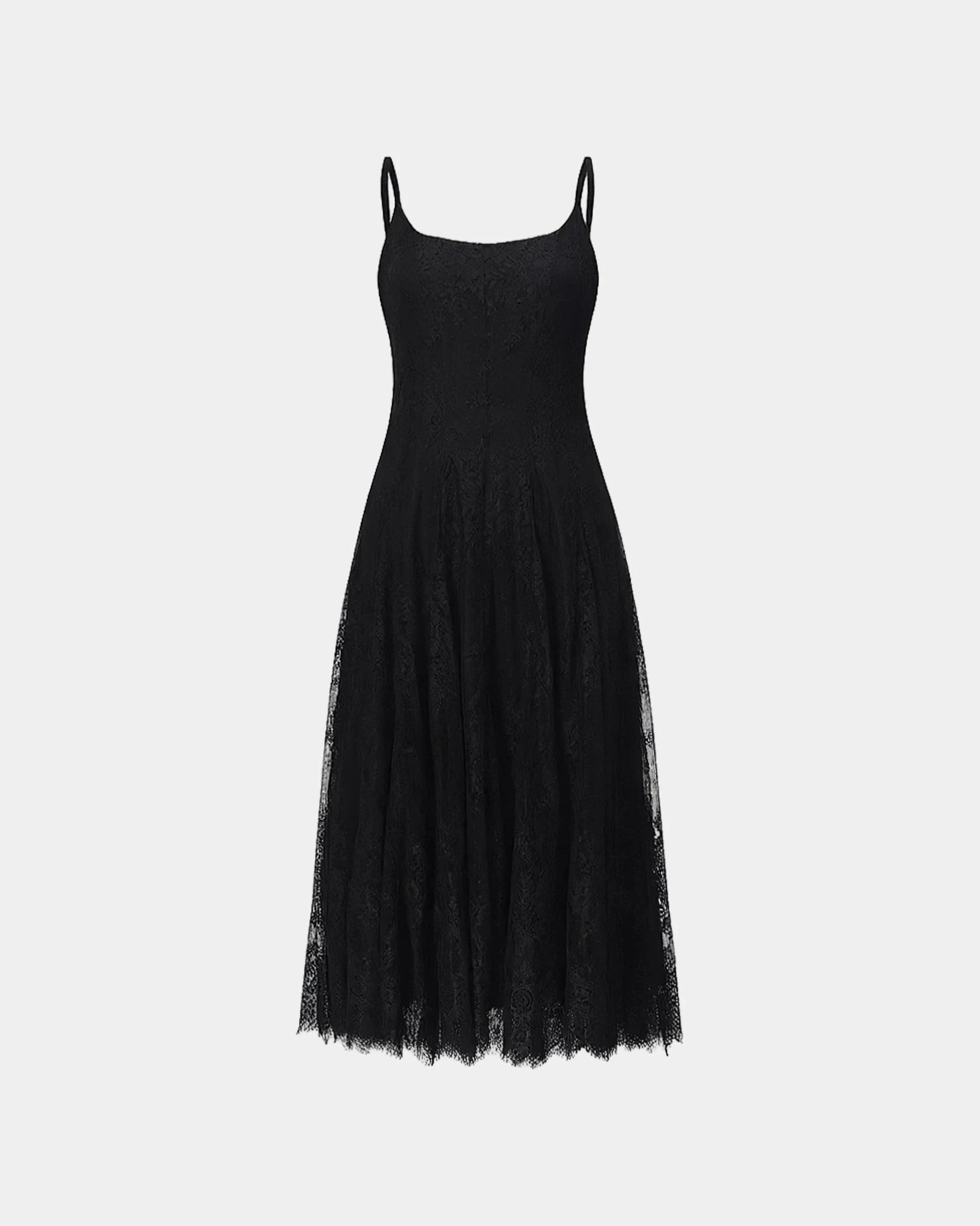 Spring-Bloom Lace Slip Dress
