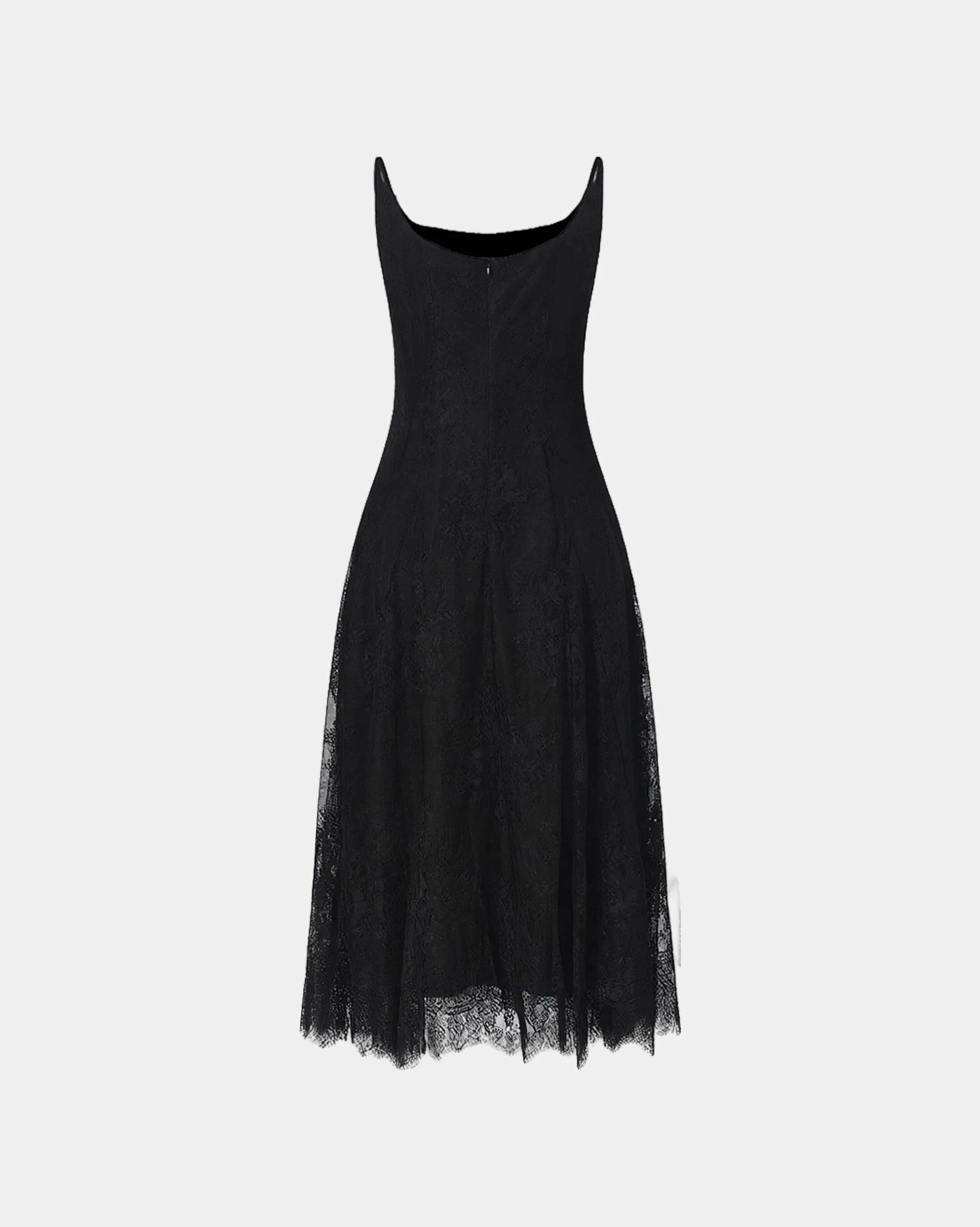 Spring-Bloom Lace Slip Dress