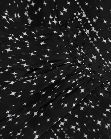 Starry-Print A-Line Dress