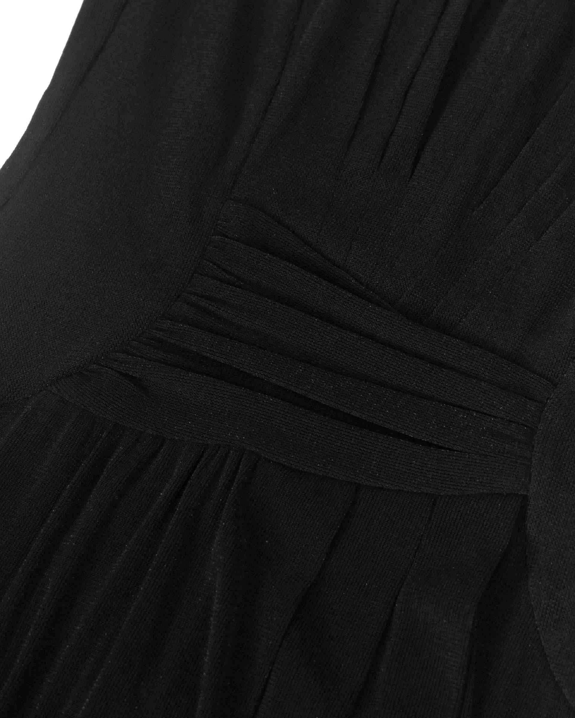 Floral-Brooch Mesh Dress