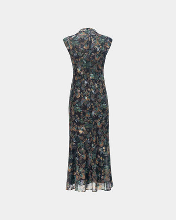 Satin Floral Cheongsam