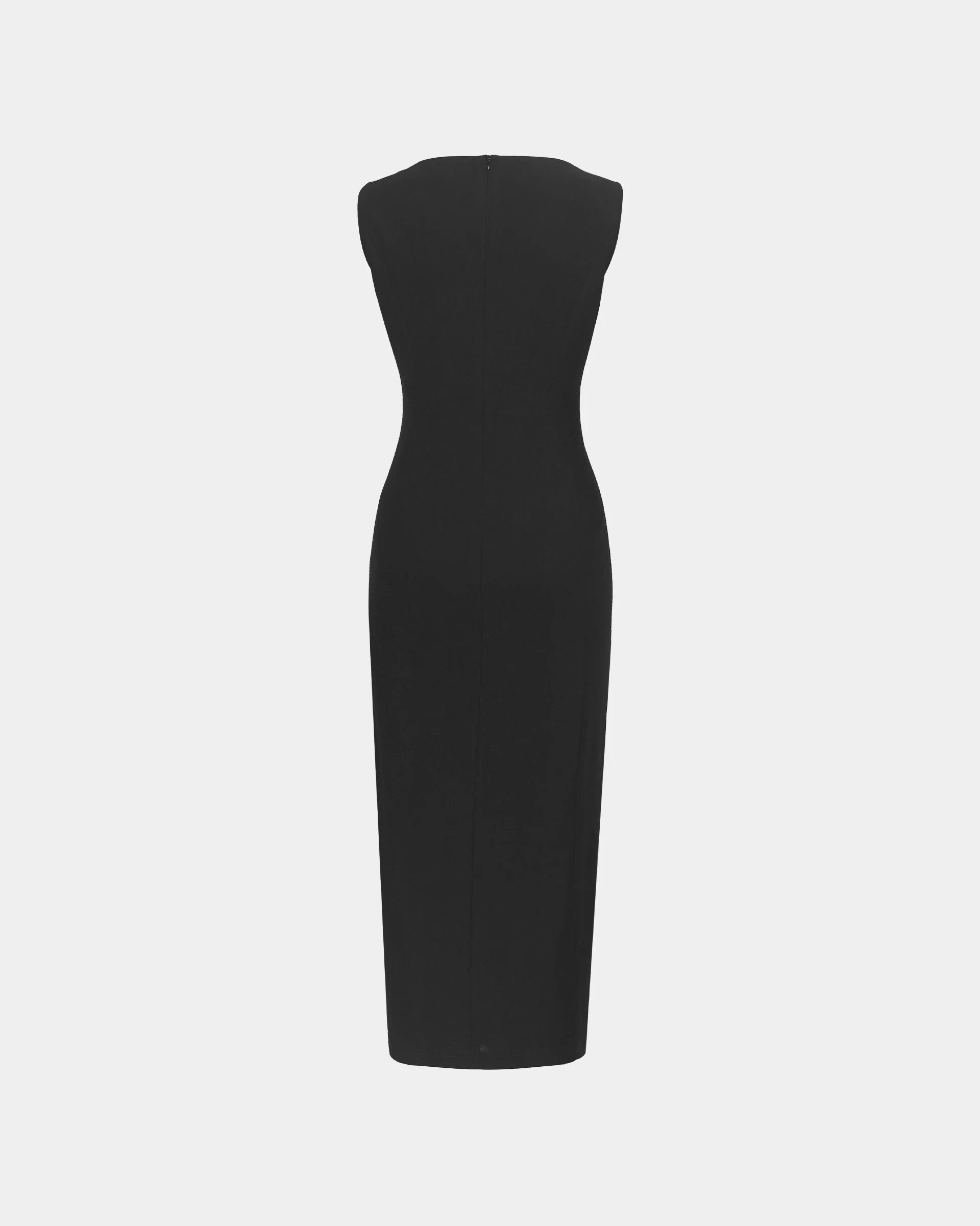 Lace-Slit Knit Dress