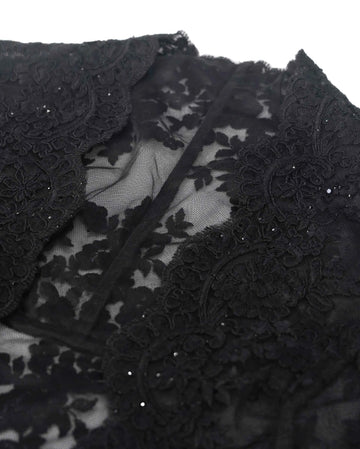 Misty-Bloom Lace Vest
