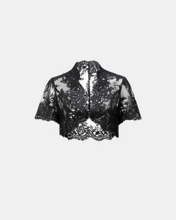 Misty-Bloom Lace Vest