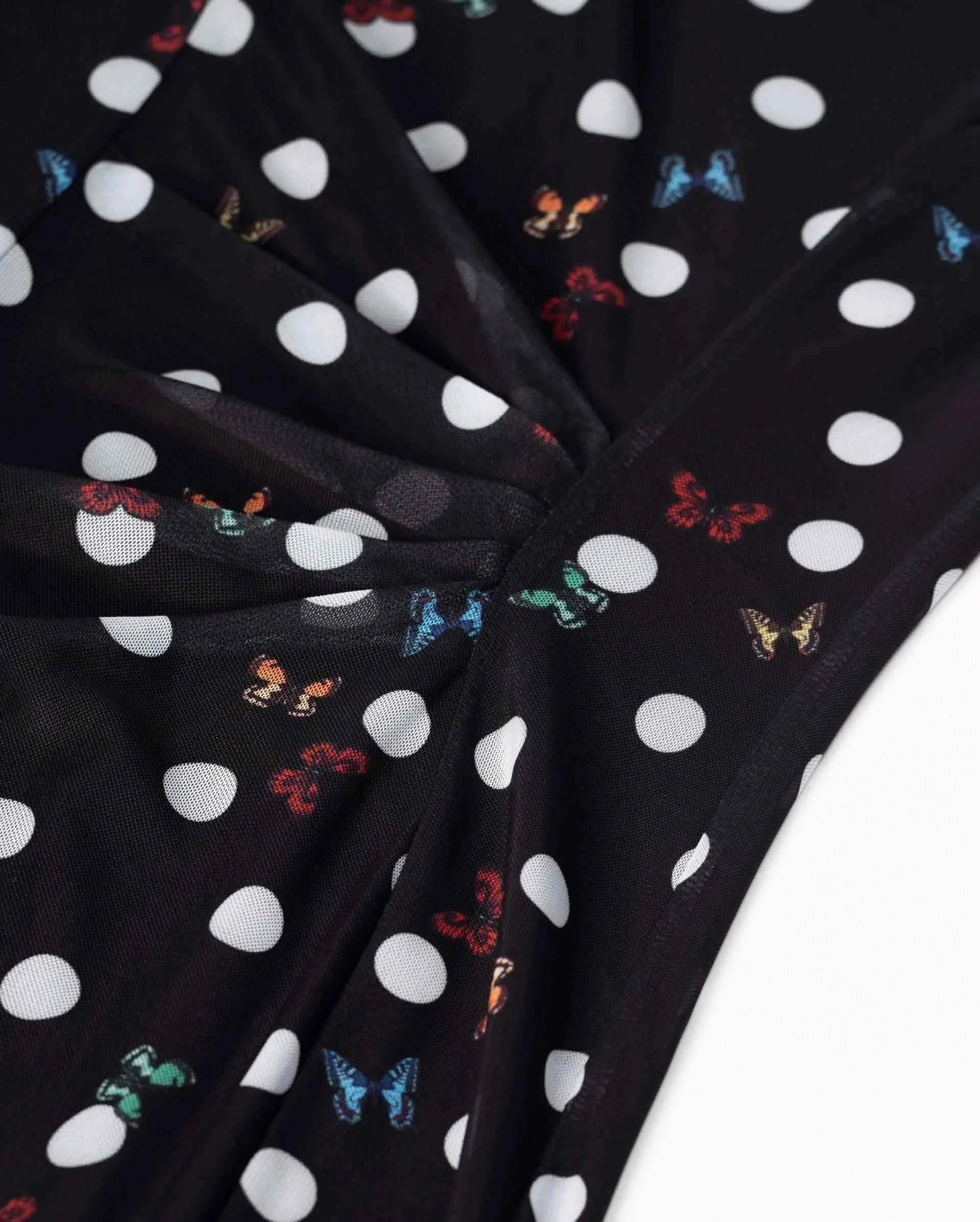 Butterfly Polka-Dot Dress
