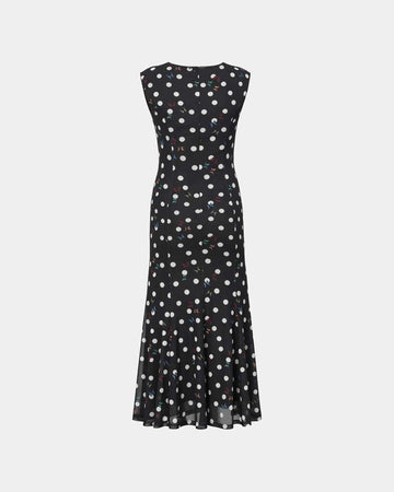 Butterfly Polka-Dot Dress