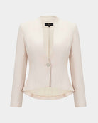 Single-Button Fitted Blazer