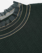 Emerald Bloom Knit Top