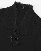 Orchid Buttoned Lace Top