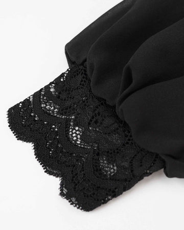 Orchid Buttoned Lace Top