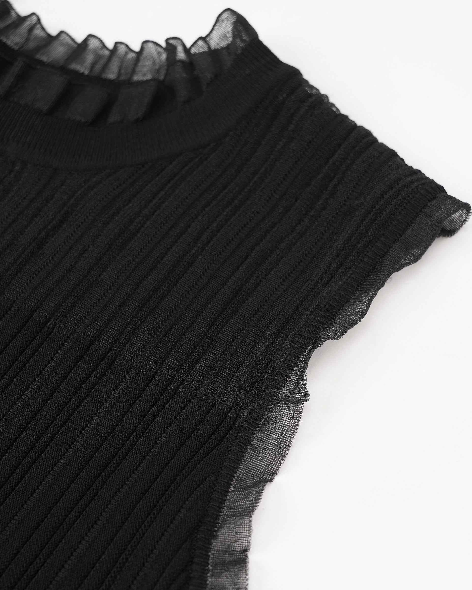 Lace Trim Knit Top