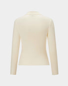 Ivory Draped Knit Top