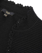 Petal Embellished Knit Cardigan