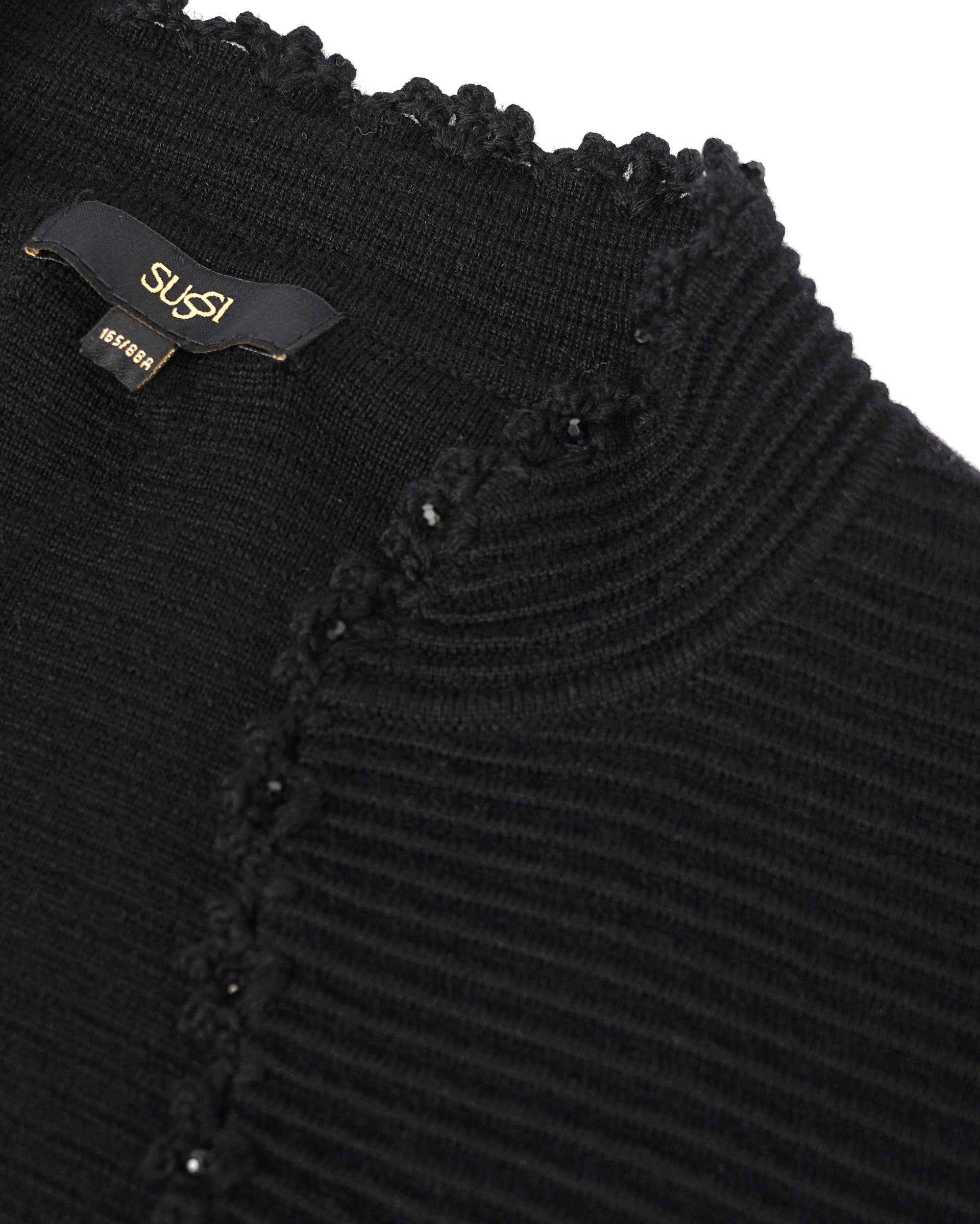 Petal Embellished Knit Cardigan