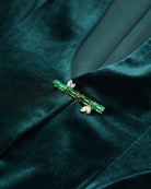 Bamboo Accent Velvet Blazer