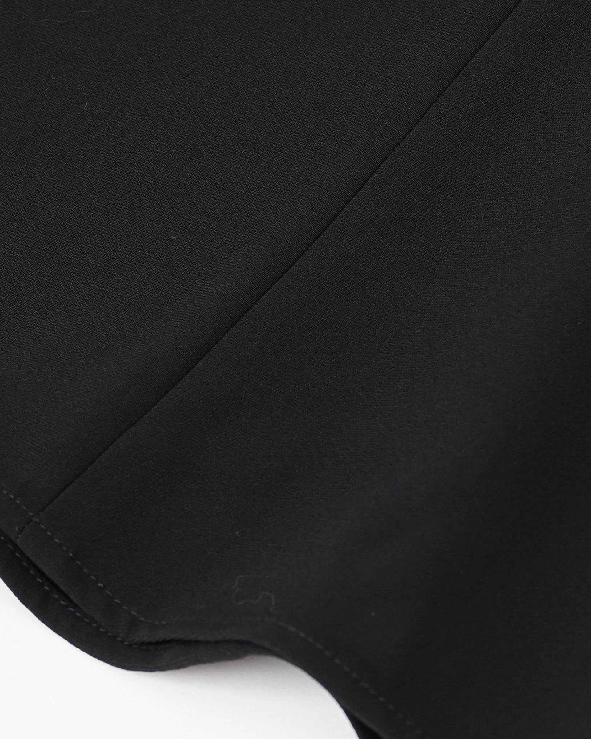 Black Fish-Tail Midi Skirt