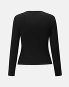 Noir Wrap-Around Knit Top