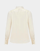 Lustre Satin Double-Layer Blouse
