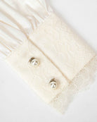 Lustre Satin Double-Layer Blouse