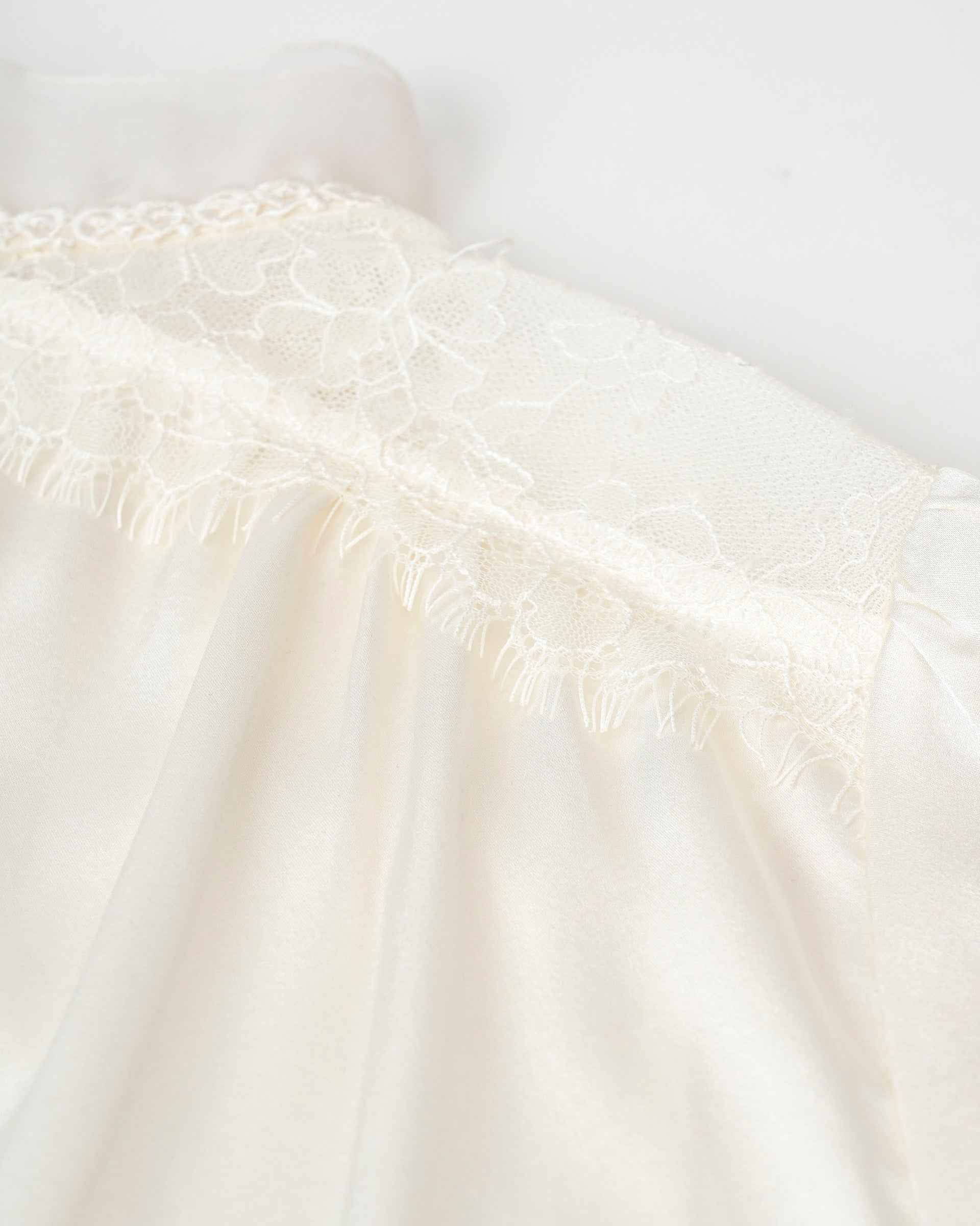 Lustre Satin Double-Layer Blouse